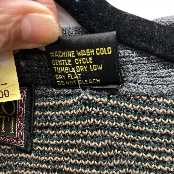 Paolo Conti Vintage Sweater Vest, Men's Size XL, Wool Blend Grandpa Style NEW - Picture 5 of 9